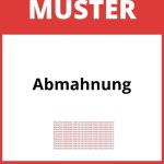 Abmahnung Muster PDF