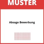 Absage Bewerbung Muster PDF