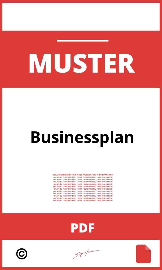Businessplan Muster