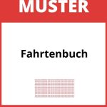 Fahrtenbuch Muster PDF