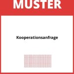 Kooperationsanfrage Muster PDF