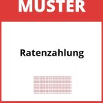 Ratenzahlung Muster PDF