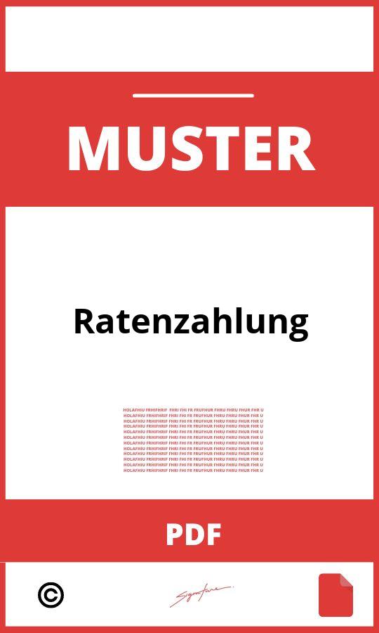 Ratenzahlung Muster