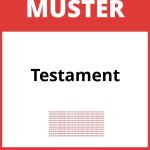 Testament Muster PDF