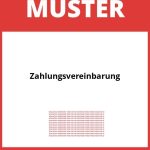 Zahlungsvereinbarung Muster PDF